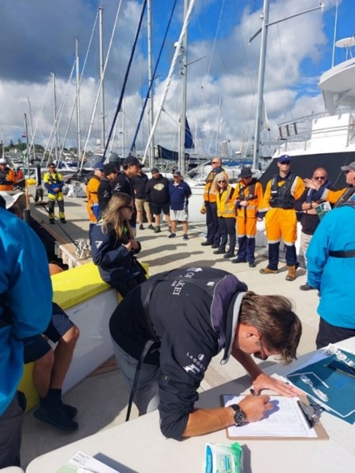 Instruction begins with a briefing and the all-important paperwork!